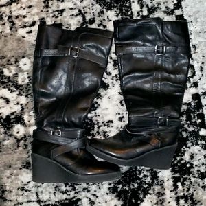 Black Knee High Lane Bryant Wide Width Boots